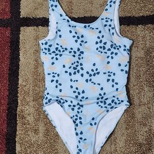 Essentials Blue and Orange One Piece Swimwear